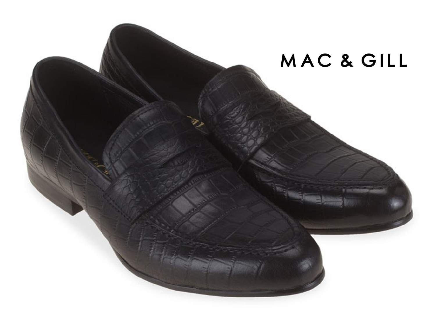 Oxford CROC PENNY Leather LOAFER MAC&GILL