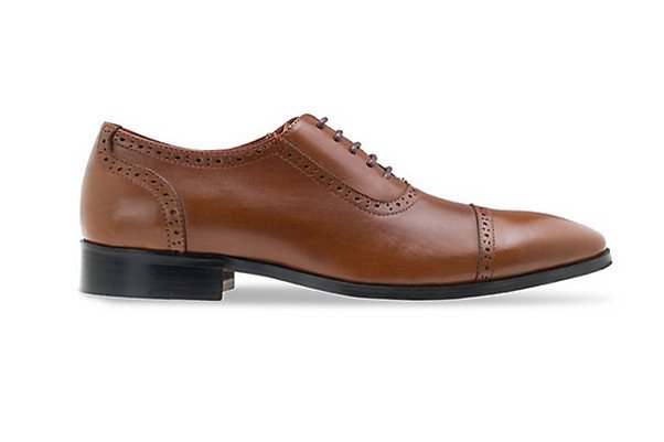 BROWN OXFORDS LEATHER LACE UP  GOODYEAR WELTED SHOES
