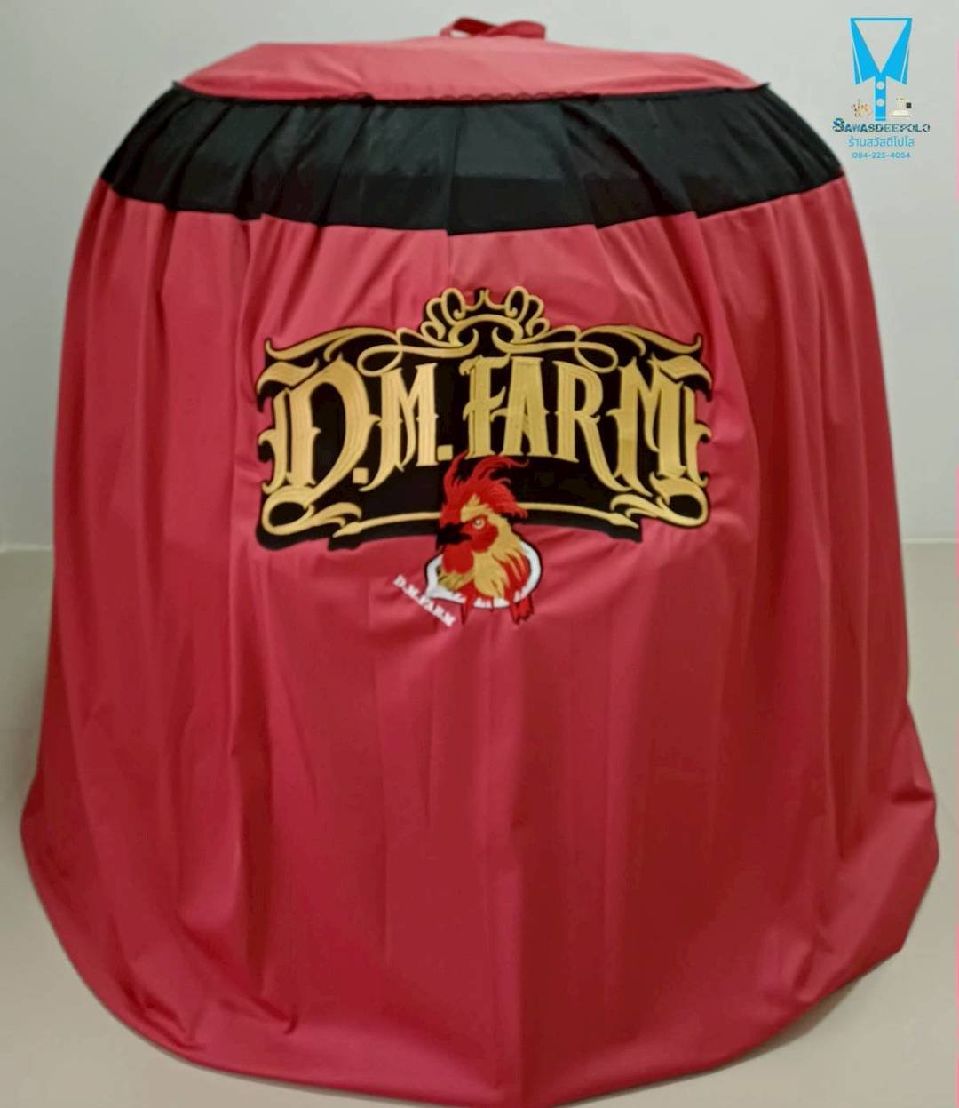 ขอบพระคุณ D.M. Farm  มุ้งไก่ชน ตัดเย็บด้วยผ้าสีเดียวทั้งหลัง เย็บผ้าทับหูแขวนไม่หลุดง่ายl เย็บเก็บชายมุ้ง  พรมรองสุ่มไก่เย็บขอบอย่างดีพร้อมปักโลโก้ ️ จัดส่งฟรี ไม่มีปลายทางค่ะ  มีบริการปักชื่อ และโลโก้ ออกแบบฟรี สนใจสอบถามเพิ่มเติม  https://line.me/ti/p/V