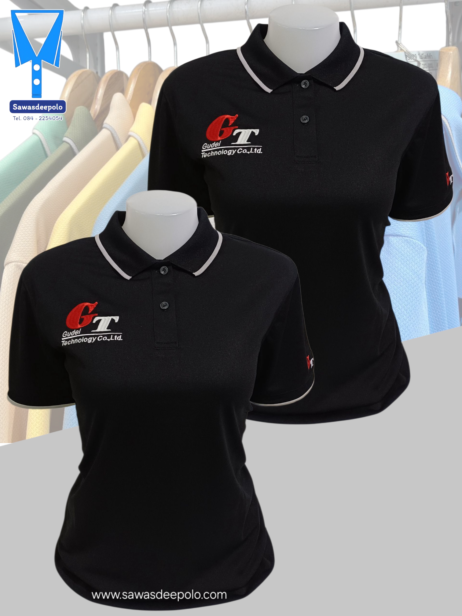 ขอบพระคุณ GT Gudel Technology Co.,Ltd.  เสื้อโปโลผ้าคลูบาลานซ์ เนื้อผ้าเย็น ระบายอากาศได้ดี ไม่ต้องรีด ไม่ขึ้นขุยตลอดอายุการใช้งาน พร้อมบริการปัก  สั่งได้ไม่มีขั้นต่ำ สนใจสอบถามเพิ่มเติม  https://line.me/ti/p/VJeTnWFnQS  www.sawasdeepolo.com ️ 0842254054 