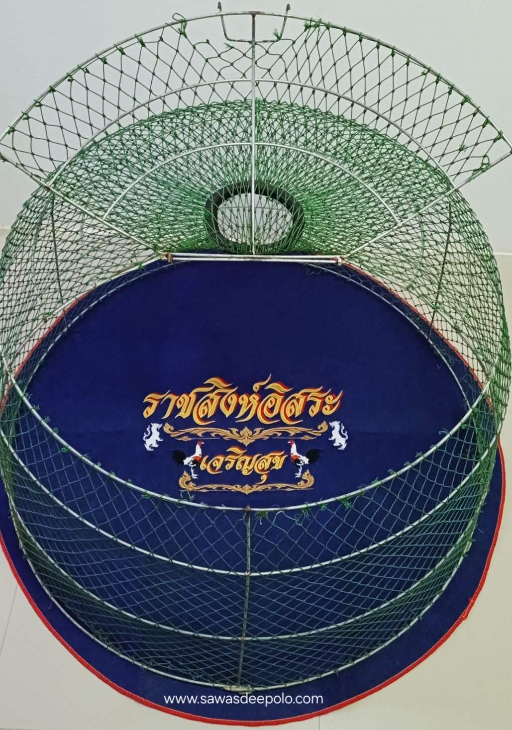 ขอบพระคุณ ราชสิงห์อิสระ เจริญสุข  พรมรองสุ่มไก่ เย็บขอบ หนา 3-4 มิล  มุ้งไก่ชน ตัดเย็บด้วยผ้าสีเดียวทั้งหลัง เย็บผ้าทับหูแขวนไม่หลุดง่ายl เย็บเก็บชายมุ้ง ️ จัดส่งฟรี ไม่มีปลายทางค่ะ  มีบริการปักชื่อ และโลโก้  สนใจสอบถามเพิ่มเติม  https://line.me/ti/p/VJeT