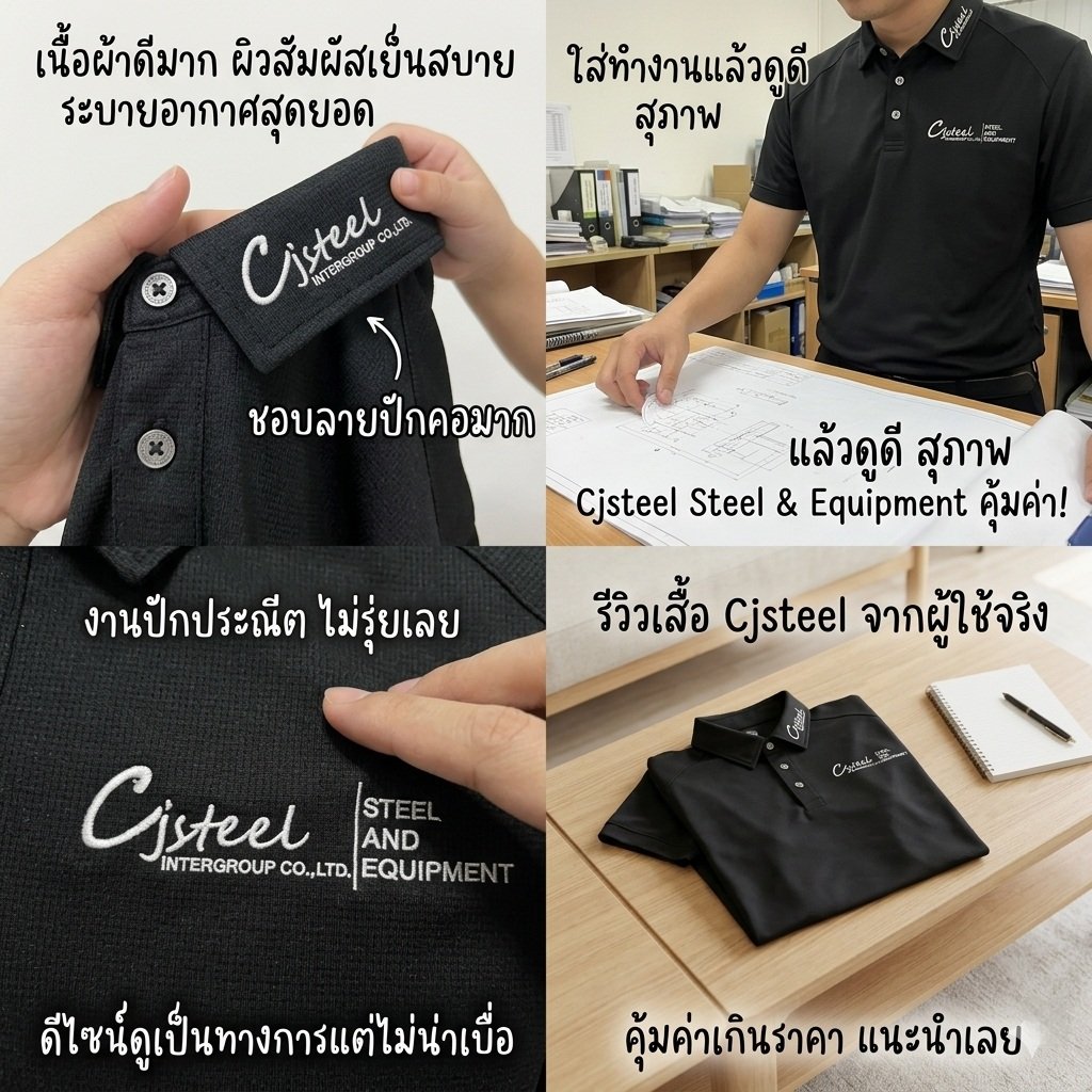เสื้อพนักงานพร้อมปักโลโก้บริษัท สุภาพเรียบหรูโดดเด่น ใส่ง่าย ดูดีในทุกวันทำงาน   ขอบพระคุณลูกค้า ที่ไว้วางใจ ให้ร้านสวัสดีโปโล ผลิตเสื้อพนักงานให้ค่ะ เนื้อผ้า การตัดเย็บและงานปัก แบบพรีเมี่ยม ใส่สบาย ในทุกกิจกรรม   พร้อมบริการปักโลโก้ สนใจสอบถามเพิ่มเติม 
