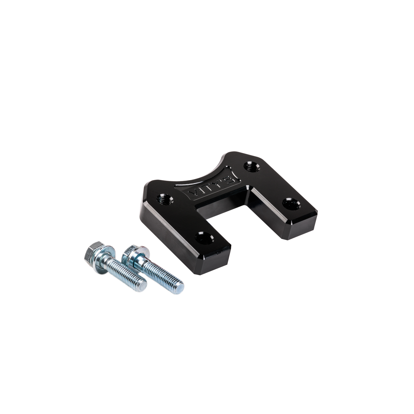 VITYS DESIGN RISER PULL - BACK BRACKET BLACK ANODIZED FOR HARLEY DAVIDSON SOFTAIL LOW RIDER S, TOURING ROAD GLIDE