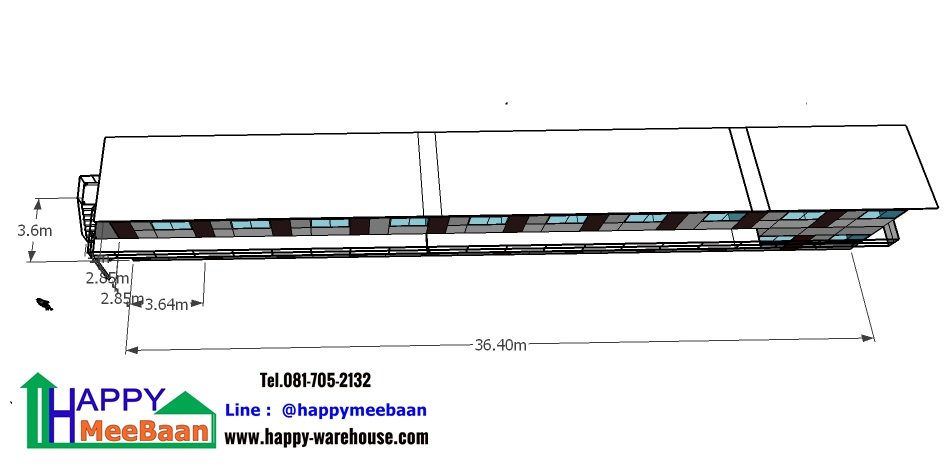 บ้านพักพนักงานสองชั้น