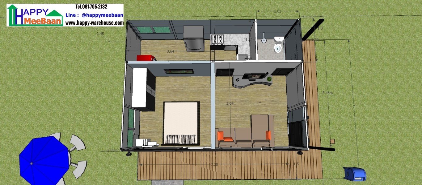 บ้านสำเร็จรูป บ้านน็อคดาวน์