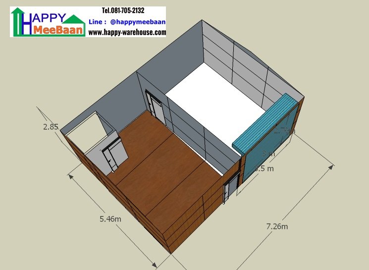 แจกแบบออฟฟิศ พร้อมโรงจอดรถเก๋ง