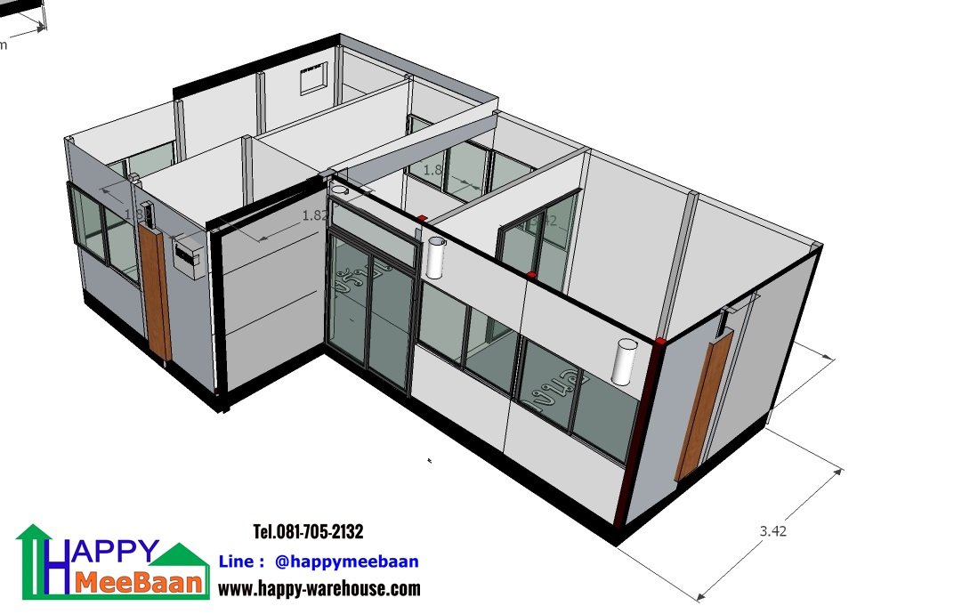 แบบบ้านน็อคดาวน์ แบบบ้านสำเร็จรูป