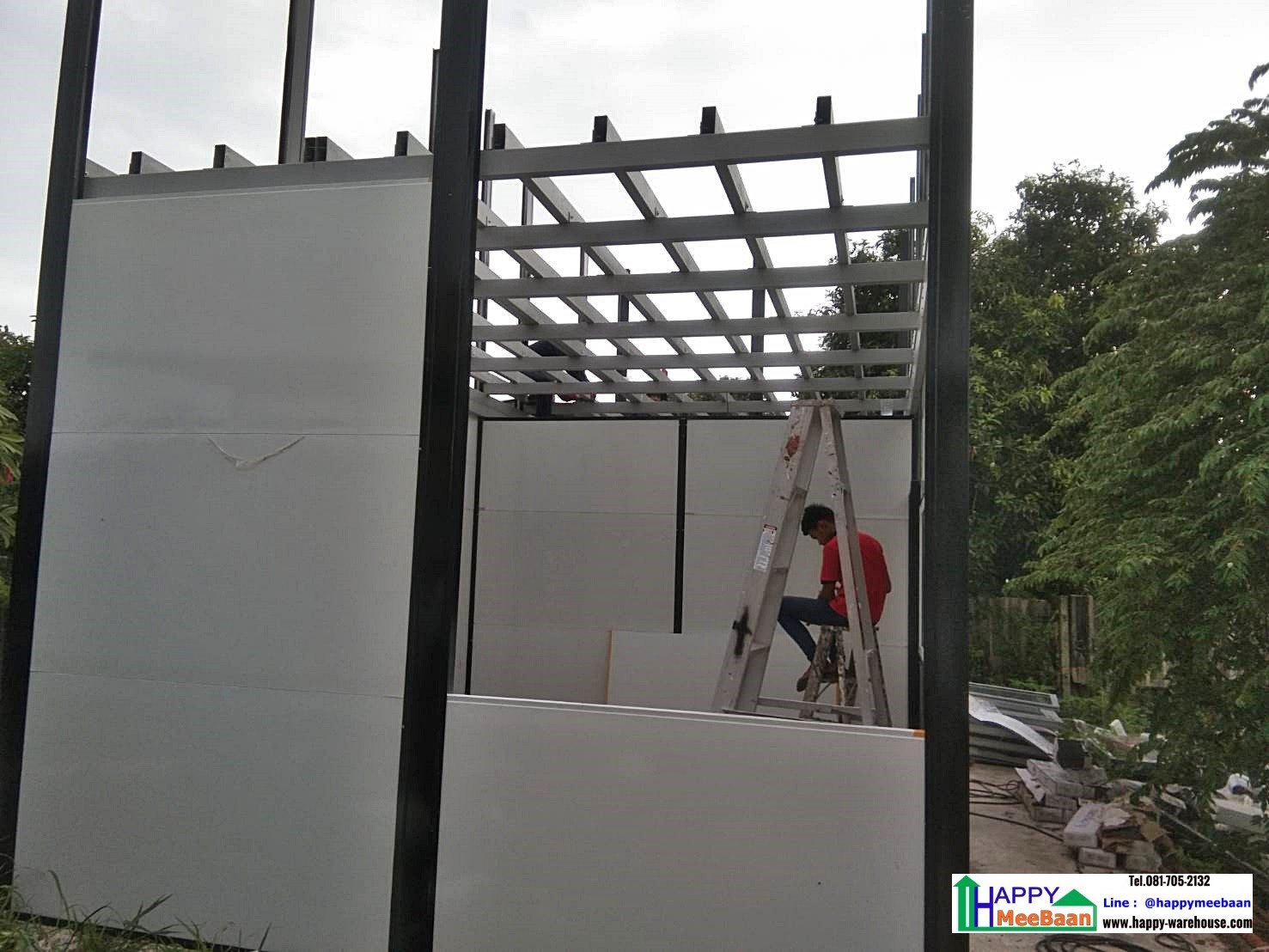 บ้านพักสองชั้น บ้านพักพนักงาน