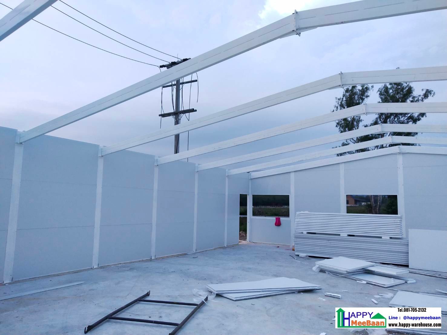 สร้างออฟฟิศ สร้างคลังสินค้า ผนัง EPS