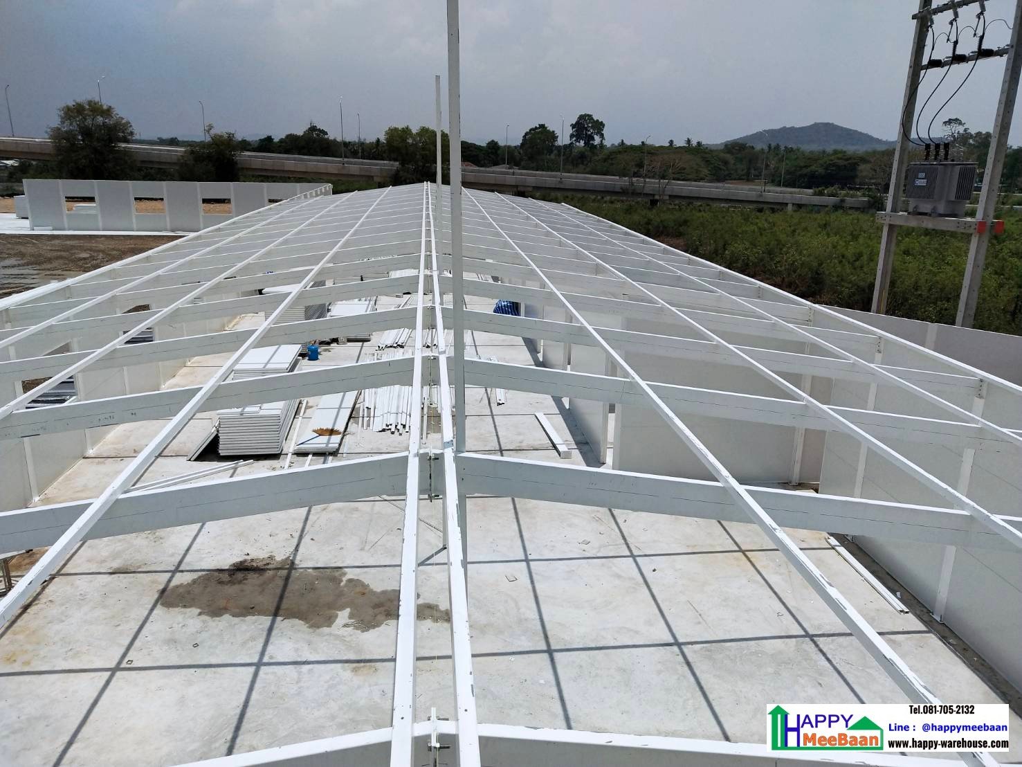 สร้างออฟฟิศ สร้างคลังสินค้า ผนัง EPS