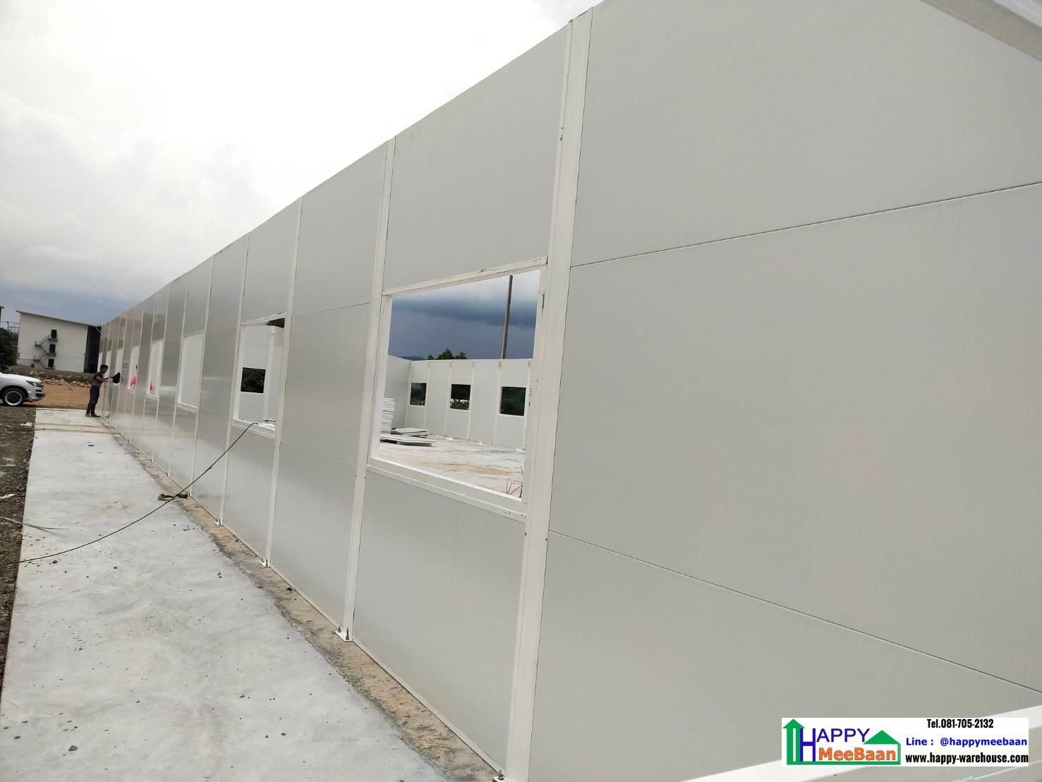 สร้างออฟฟิศ สร้างคลังสินค้า ผนัง EPS