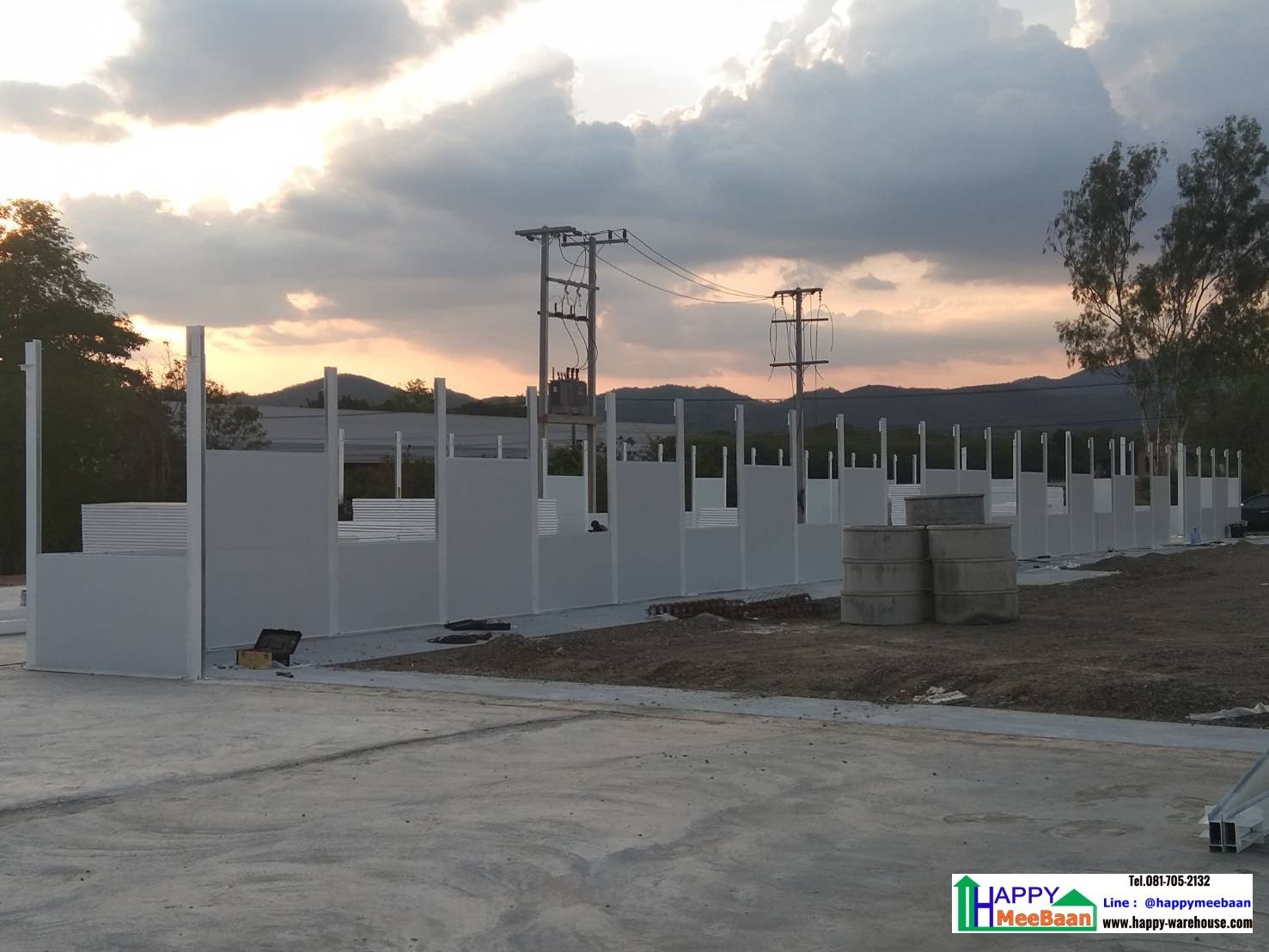 สร้างออฟฟิศ สร้างคลังสินค้า ผนัง EPS