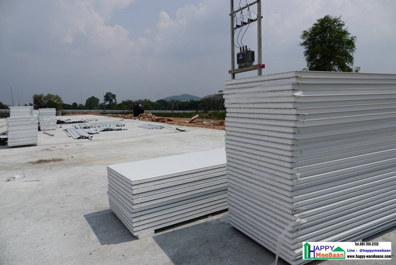 สร้างออฟฟิศ สร้างคลังสินค้า ผนัง EPS