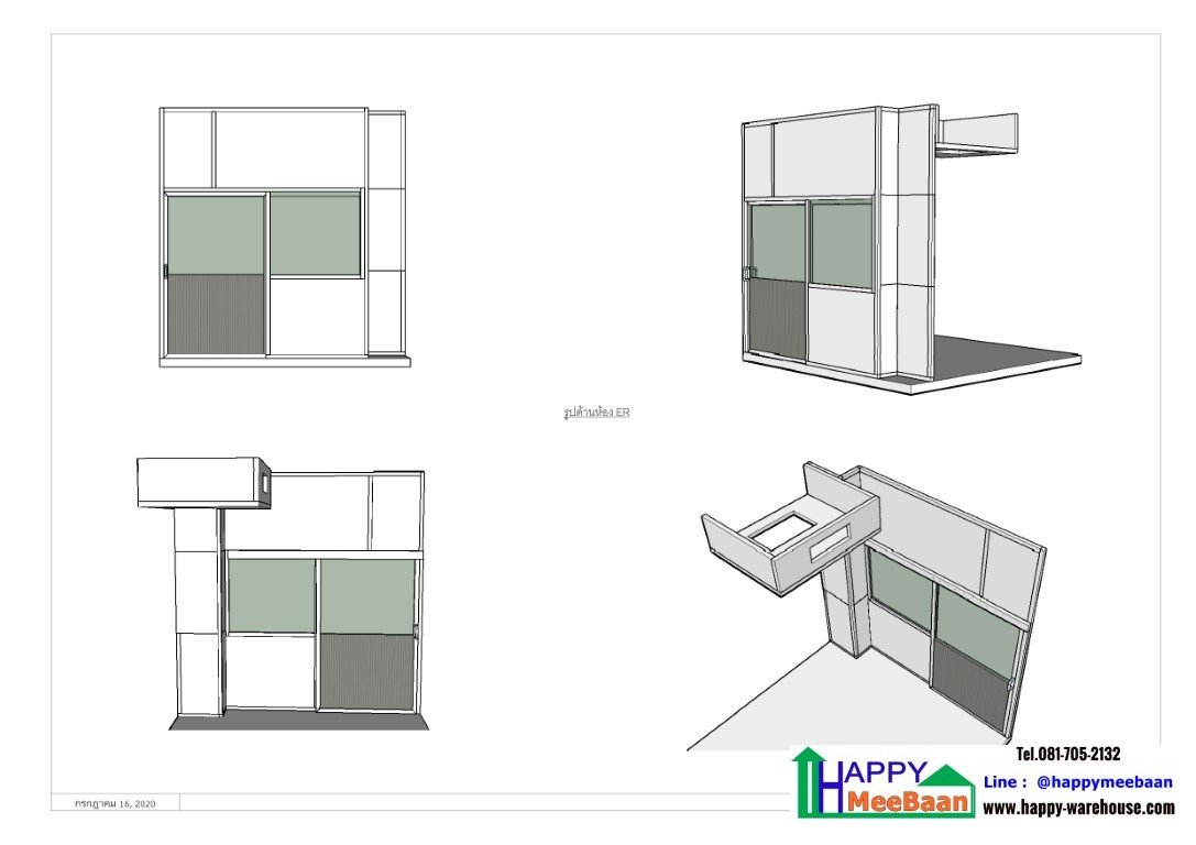 กั้นผนังSandwich panel ผนังEPS