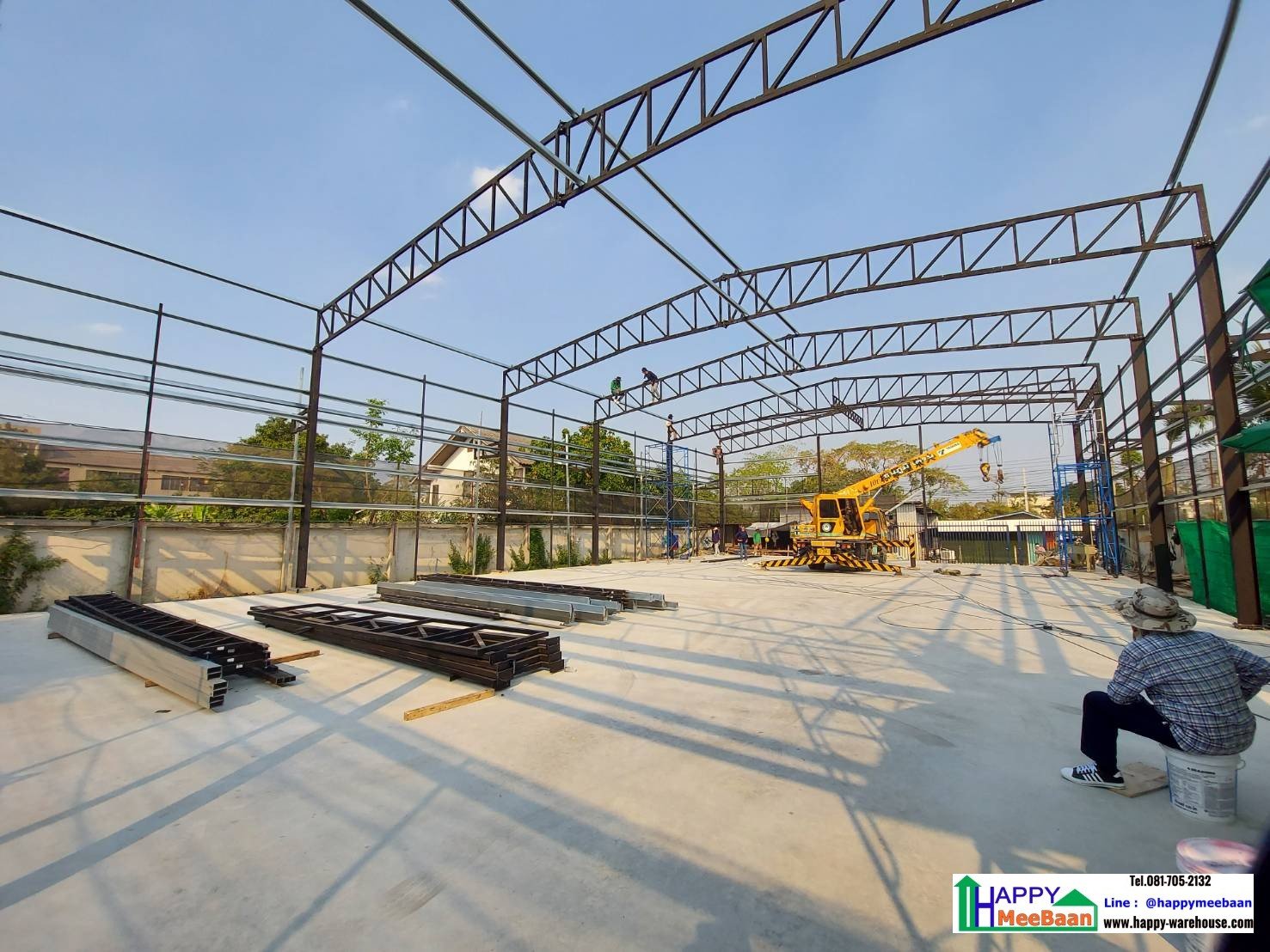 สร้างคลังสินค้า สร้างโกดัง สร้างร้านค้าโครงเหล็ก