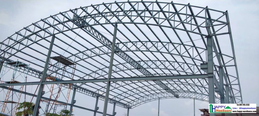 โรงงานโกดังหลังคาโค้ง