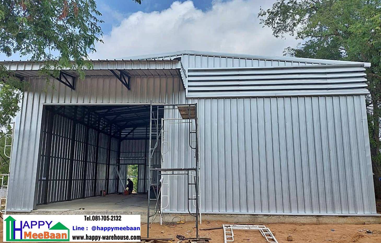 Small Warehouse Construction on Rental Land by Happy Warehouse Happy Meebaan Small Warehouse Construction on Rental Land by Happy Warehouse Happy Meebaan