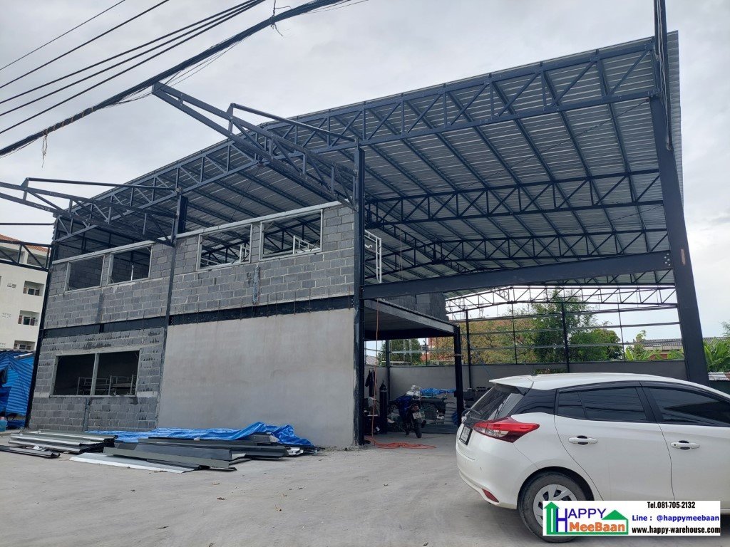 รับสร้างโกดัง รับสร้างโรงงาน พร้อมชั้นลอย