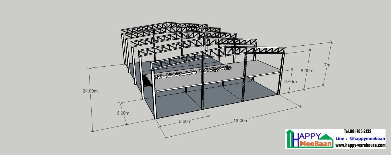 รับสร้างโกดัง รับสร้างโรงงาน พร้อมชั้นลอย