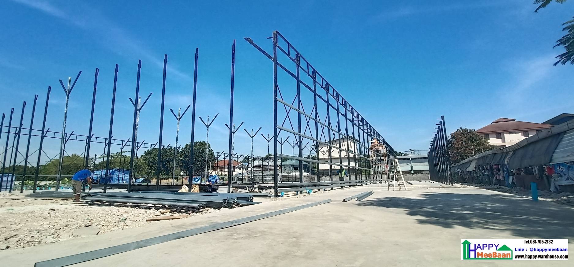 รับสร้างโกดังขนาดใหญ่ราคาถูก
