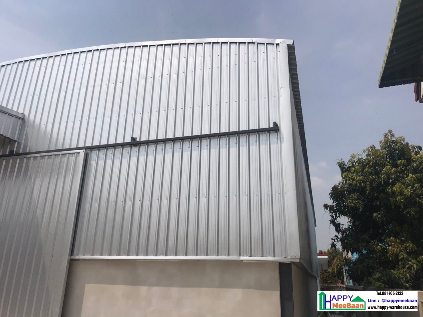 โกดังโค้ง โกดังทรงโค้ง โกดังหลังคาโค้ง