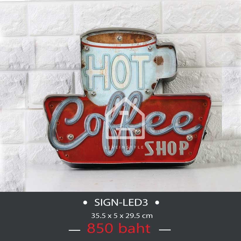 Hot Coffee - Iron Walled LED lights