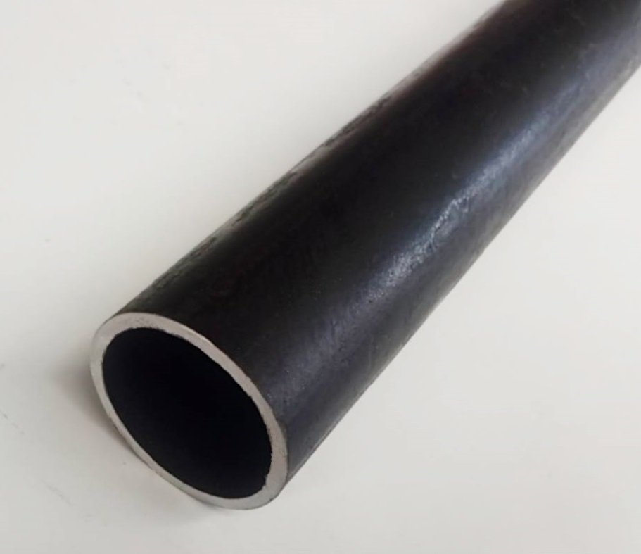 ท่อสตีมดำ 4 นิ้ว เบอร์ #40 มีตะเข็บ S (ประมาณ วัดนอก114.3 มิล หนา 6.02มิล)  แป๊ปสตีมดำ Steam Pipe แบ่งขายความยาว 10 เซนติเมตร