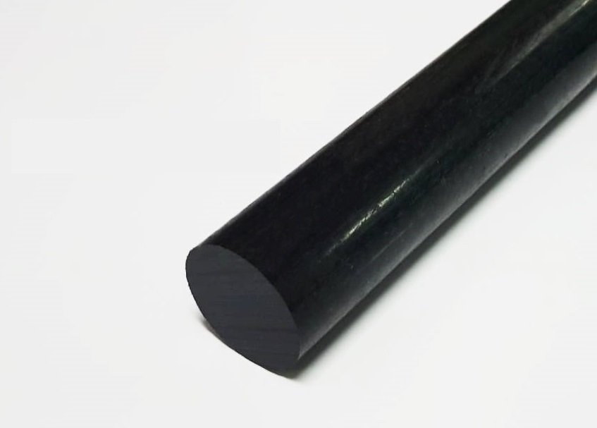 พลาสติก ปอมแท่ง สีดำ ขนาด 70 มิล Pom plastic round bar แบ่งขายความยาว 10 เซนติเมตร