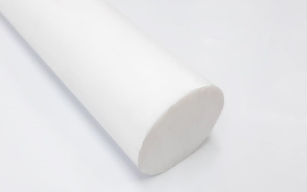 เทฟลอน แท่งกลม 40 มิล Teflon plastic แบ่งขายความยาว 10 เซนติเมตร