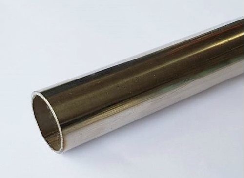 สเตนเลส ท่อกลม ผิวมัน วัดนอก 1.1/2 นิ้ว หนา 1.5  มิล เกรด 304 (ประมาณ 38.2 มิล) Stainless pipe ความยาว 10 เซนติเมตร