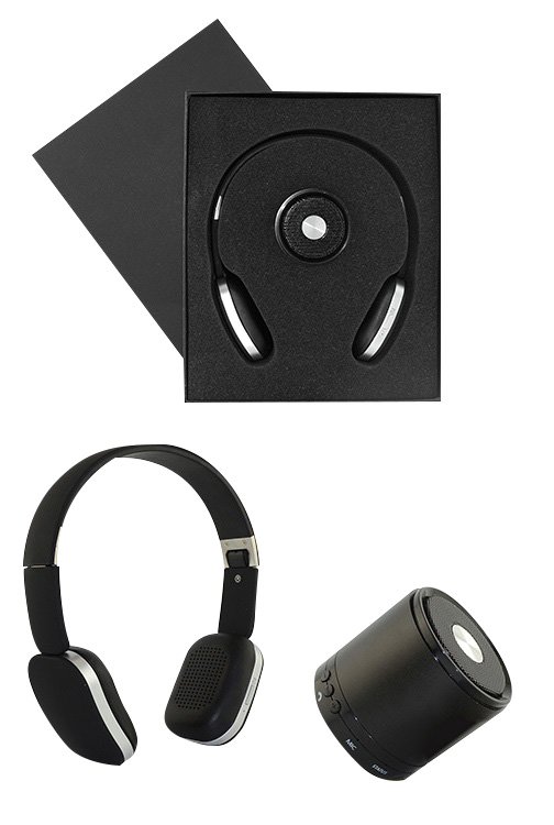 Bluetooth Speaker and Headphone Gift Set