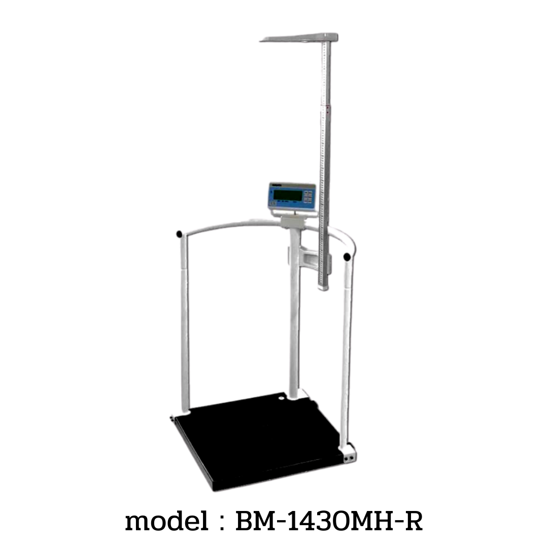 เครื่องชั่งน้ำหนักพร้อมวัดความสูง และคำนวณค่า BMI ระบบดิจิตอล  NAGATA รุ่น BW-1430MH-R
