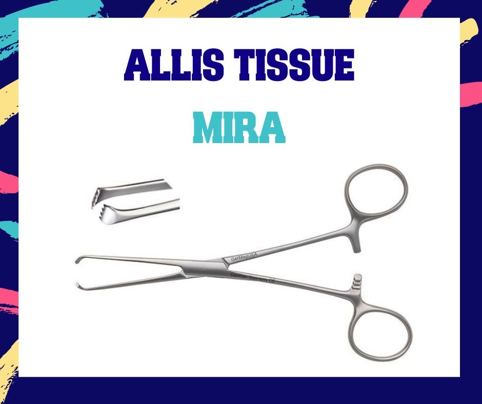 Allis tissue Forceps ยี่ห้อ MIRA ขนาด 8 นิ้ว
