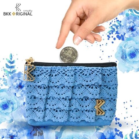 Lace skirt coin bag
