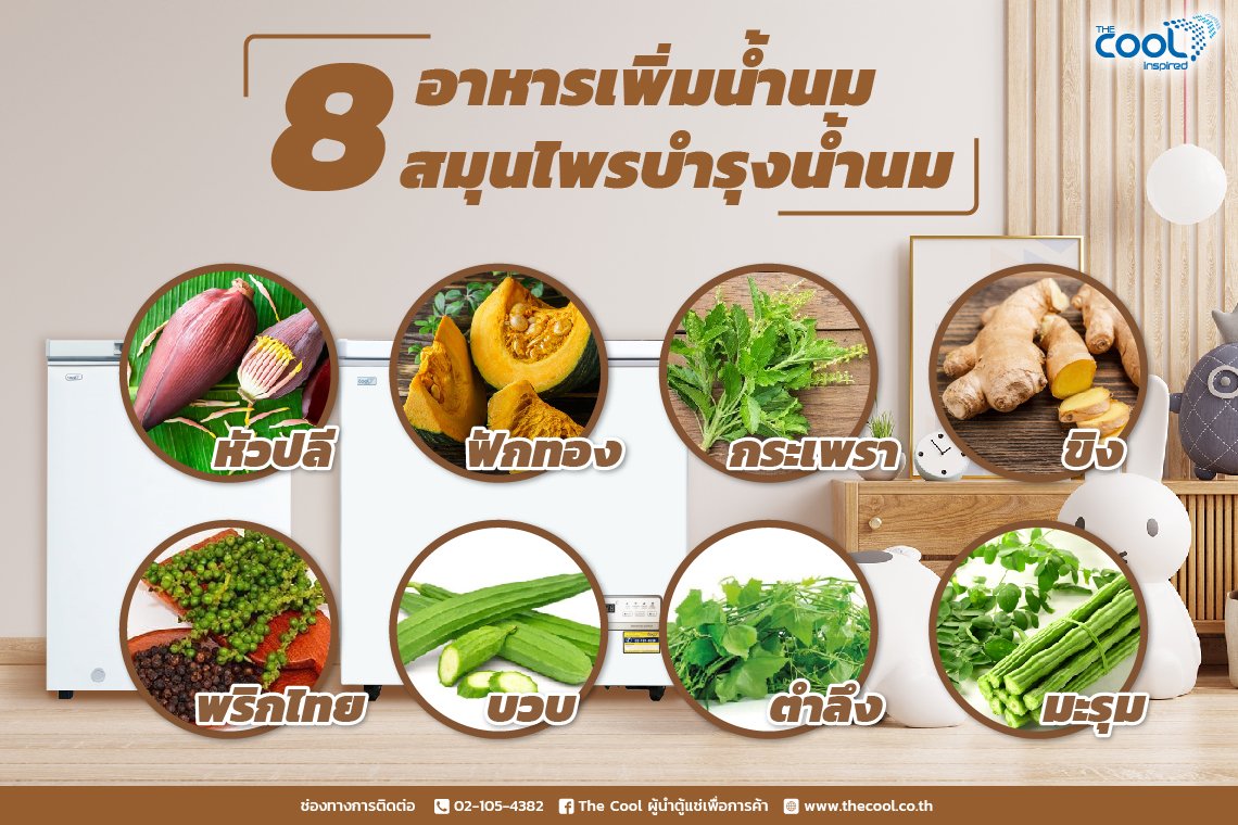 8 อาหารเพิ่มน้ำนม สมุนไพรบำรุงน้ำนมคุณแม่