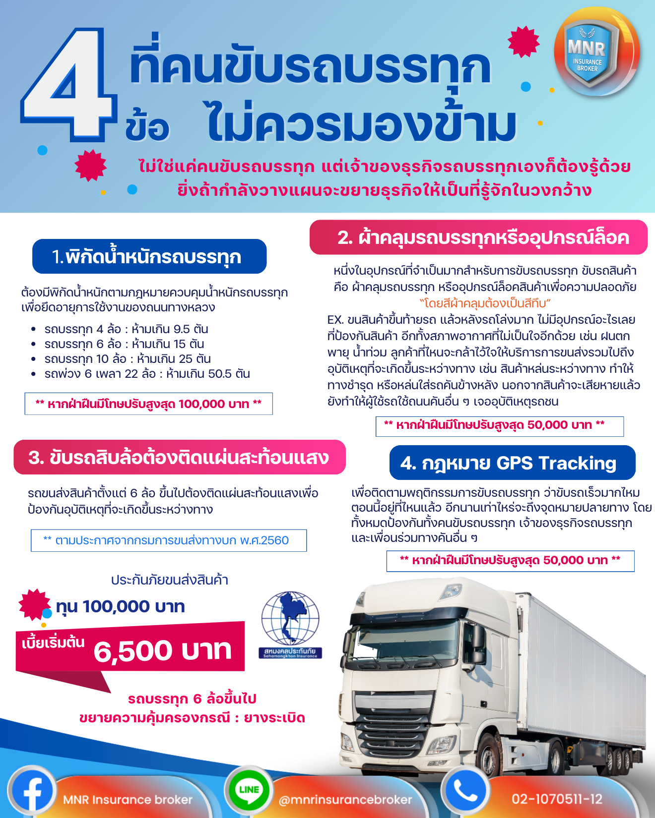 4 ข้อ ที่คนขับรถบรรทุก ไม่ควรมองข้าม  