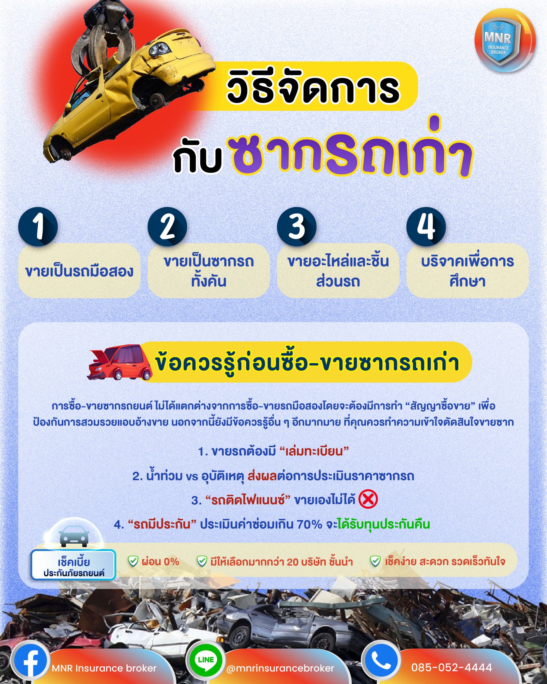 รวมวิธีจัดการกับ "ซากรถเก่า" อย่างถูกวิธี รวมวิธีจัดการกับ "ซากรถเก่า" อย่างถูกวิธี