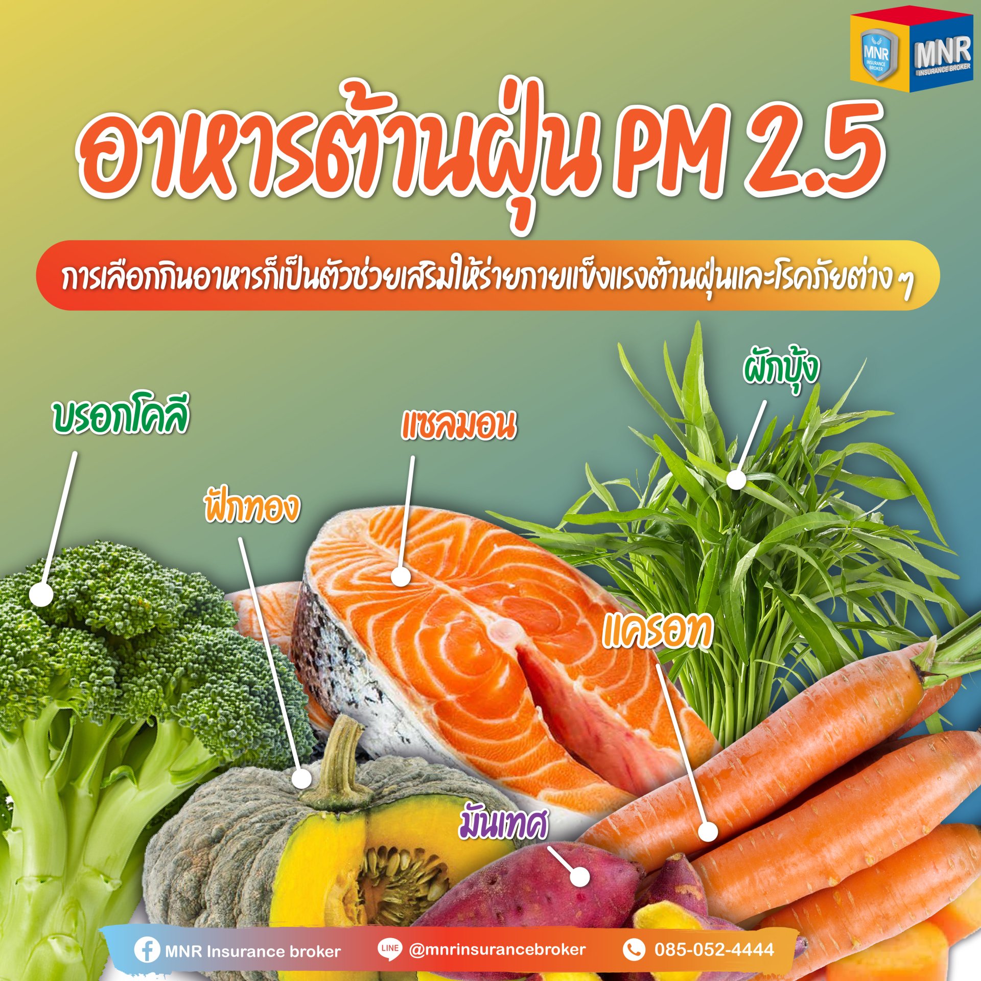 อาหารต้านฝุ่น PM2.5