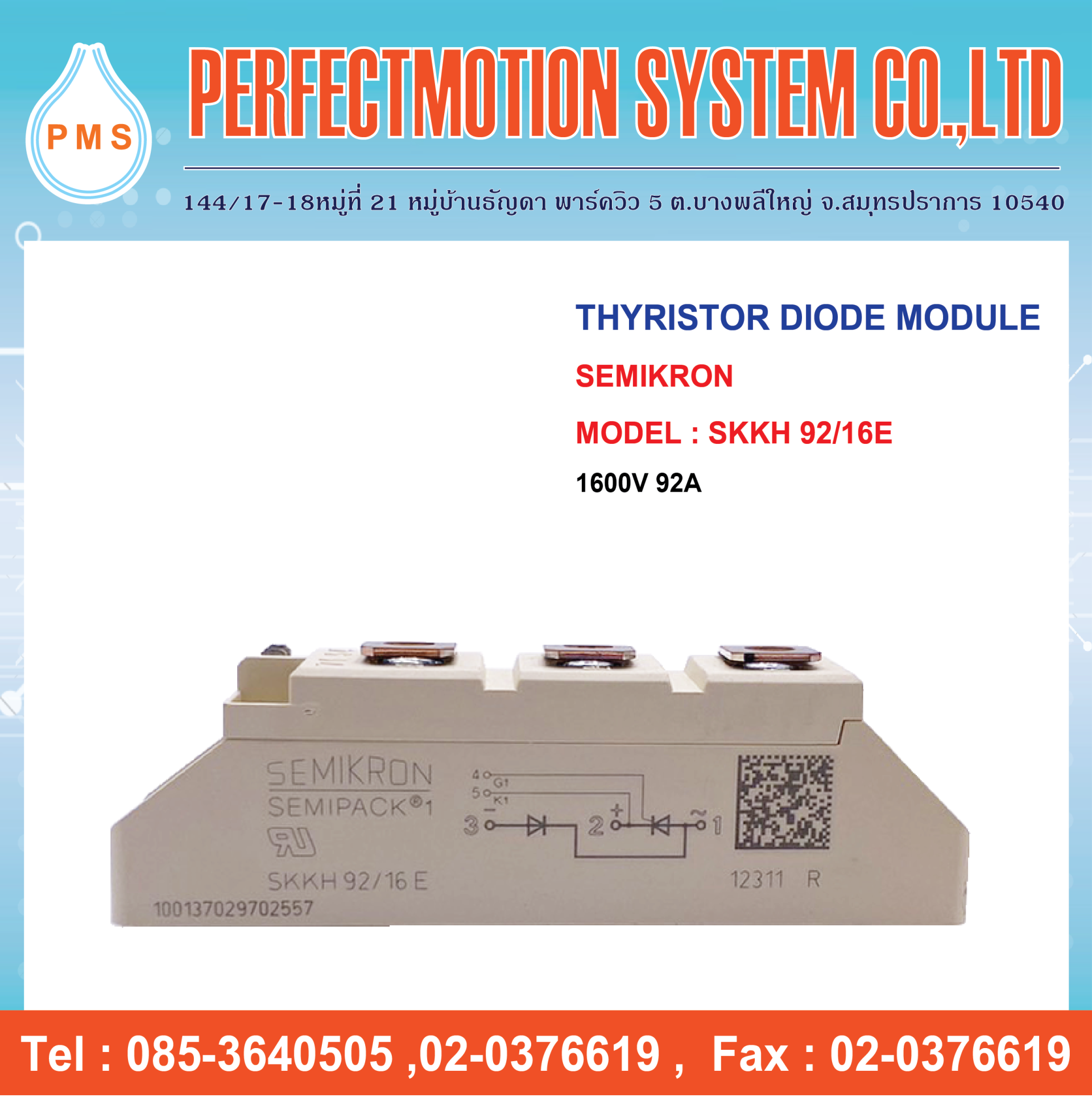 Semikron Skkt 42/16 E Diode/thyristor Module - Aeliya Marine - Foto 9