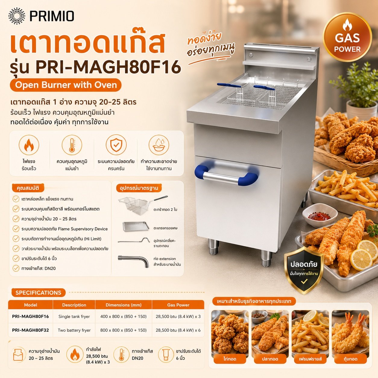 Gas Fryer