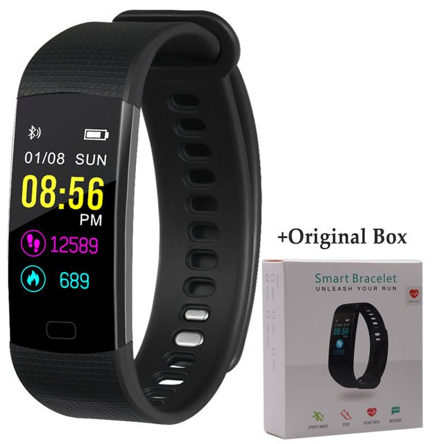 นาฬิกา smart watch fitness รุ่น MFIT2 แบบ วัดหัวใจ ต่อ app บลูทูธ ดีไซน์ทันสมัย กันน้ำ IP68