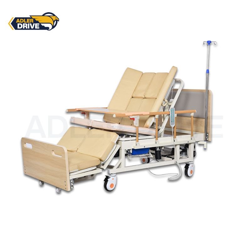 เตียงผู้ป่วยไฟฟ้าพลิกตะแคงข้าง ดีไซน์ไม้ รุ่น Super Cheap (C-025)