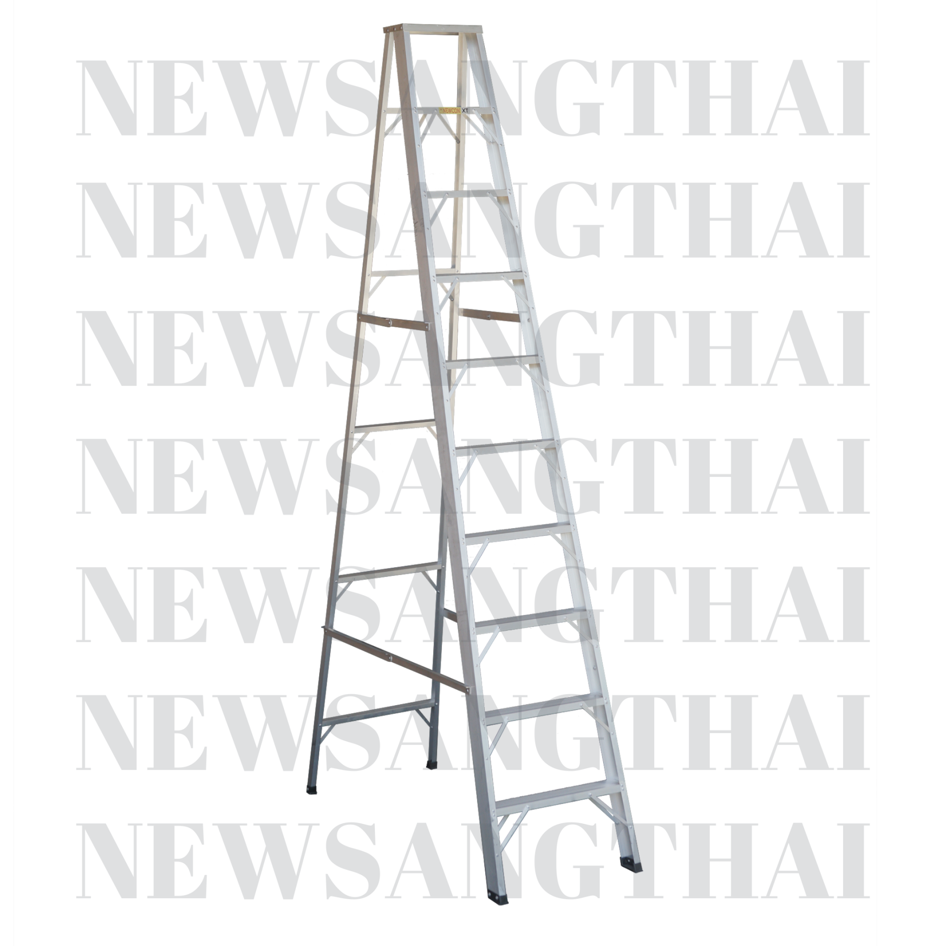 Newcon XT A-Shaped Aluminium Folding Ladder (Thai Industrial Standard) 10 Feet