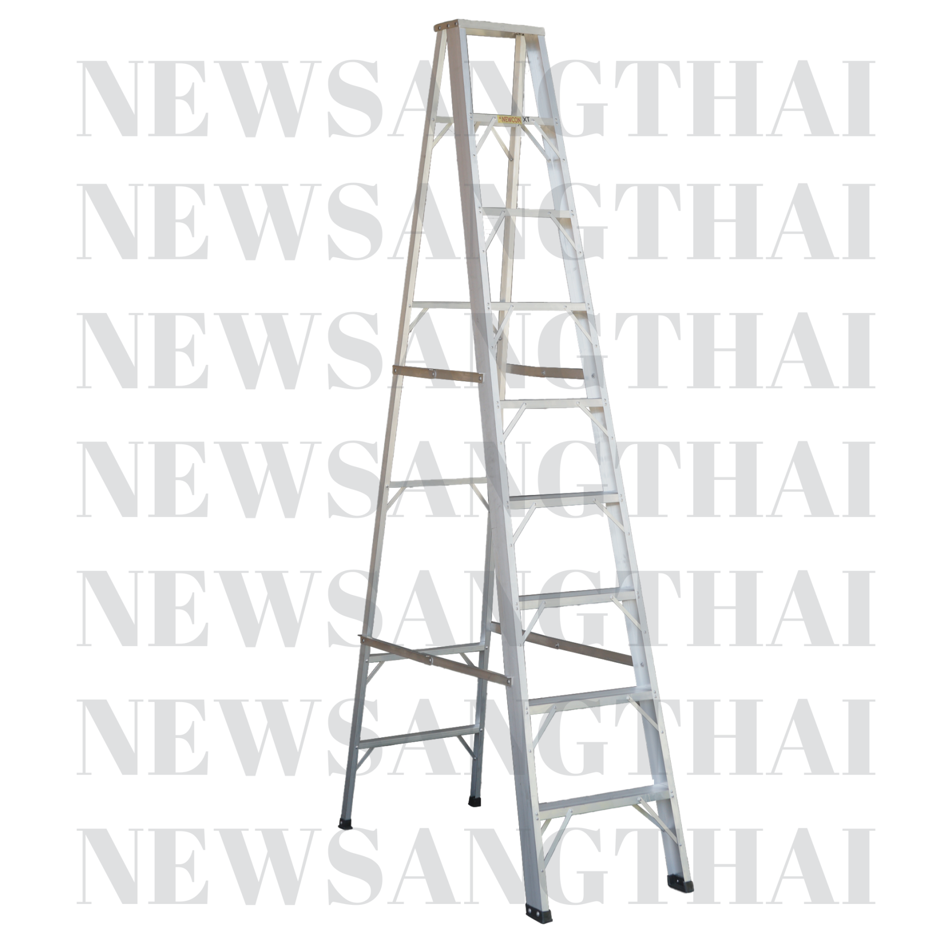 Newcon XT A-Shaped Aluminium Folding Ladder (Thai Industrial Standard) 9 Feet