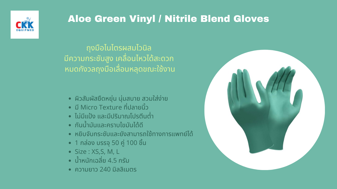 ถุงมือไวนิลผสมไนไตร