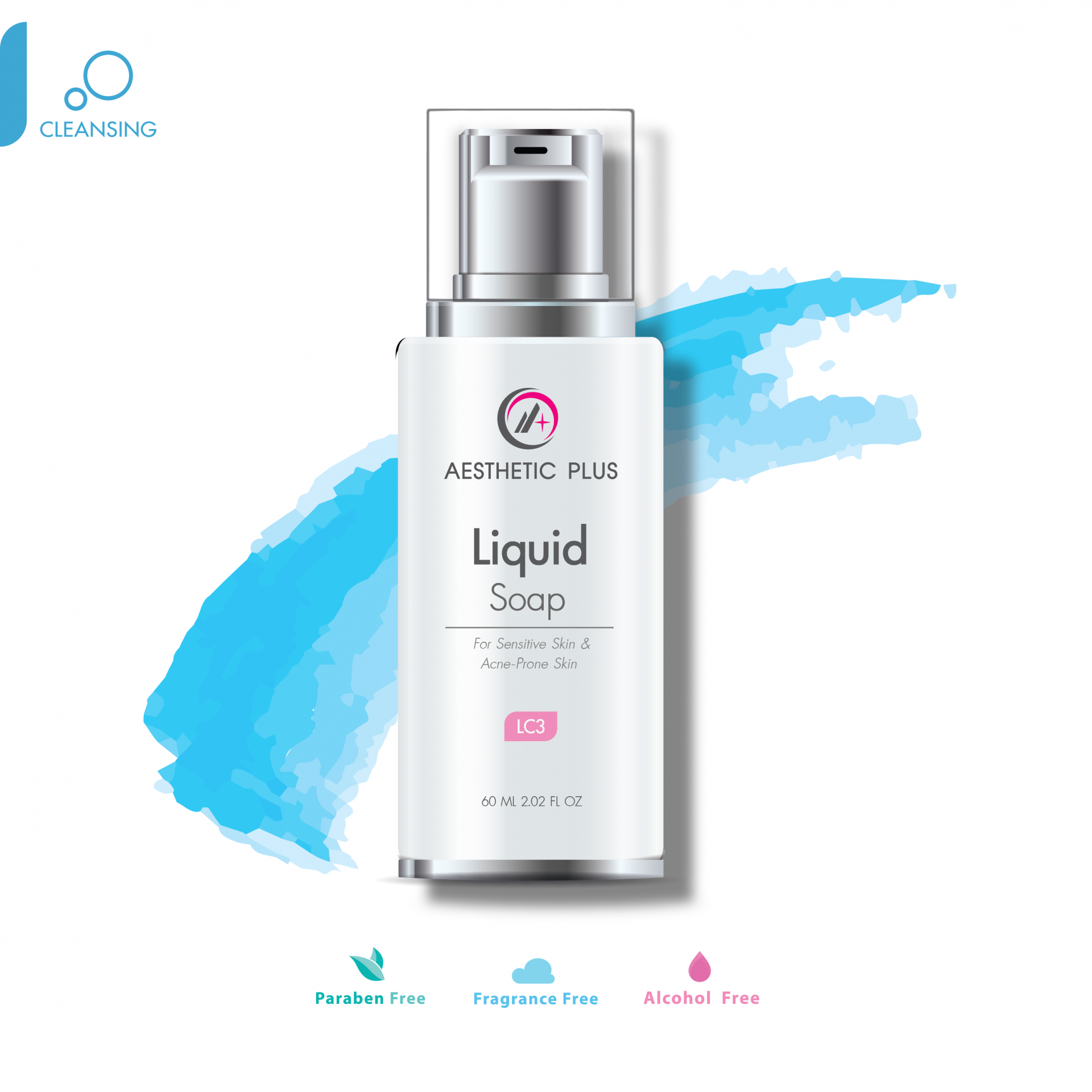 LC3  :  Liquid Soap  / For Sensitive & Acne-prone skin