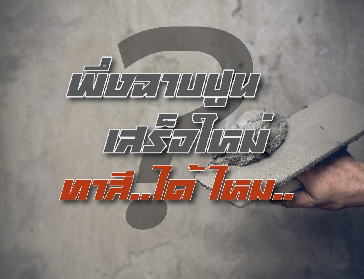 พึ่งฉาบปูนเสร็จทาสีได้ไหม?