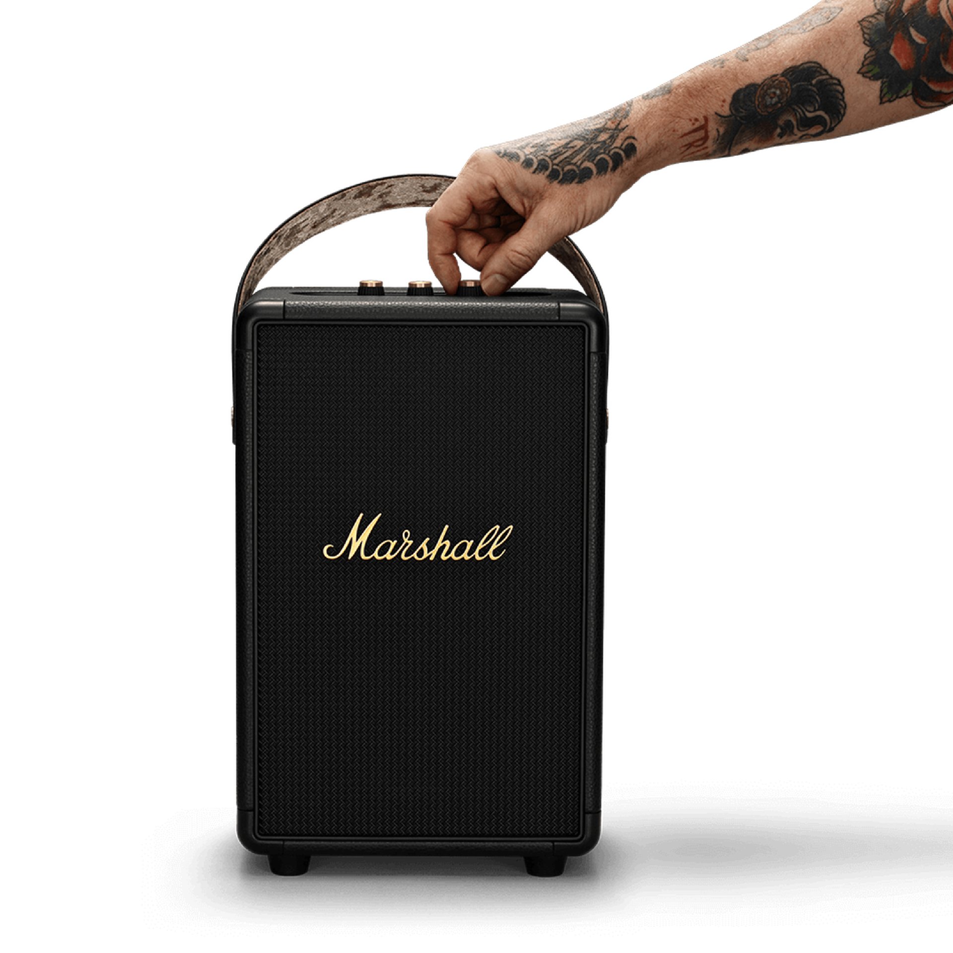 Marshall Tufton Bluetooth Speaker Black and Brass ลำโพงบลูทูธ