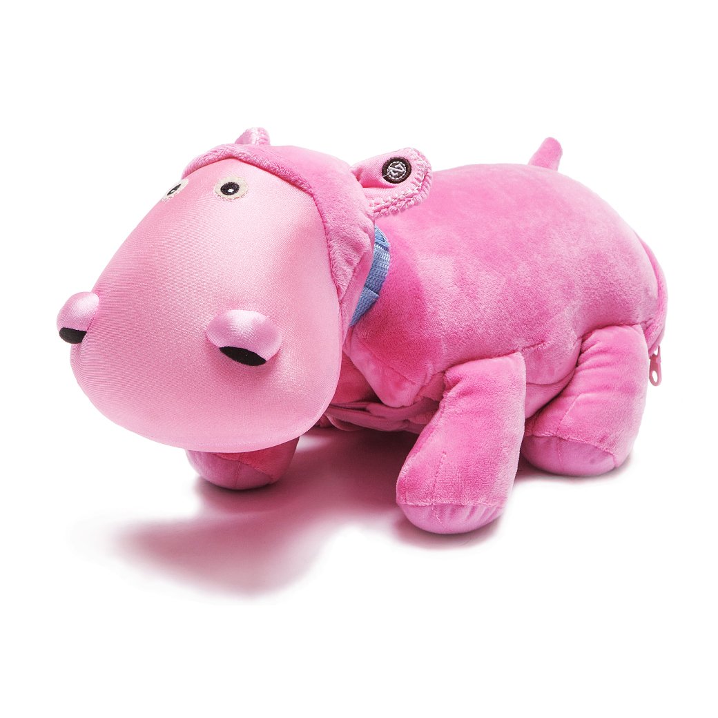 Hada the Hippo ตุ๊กตาหมอนผ้าห่ม 3-in-1