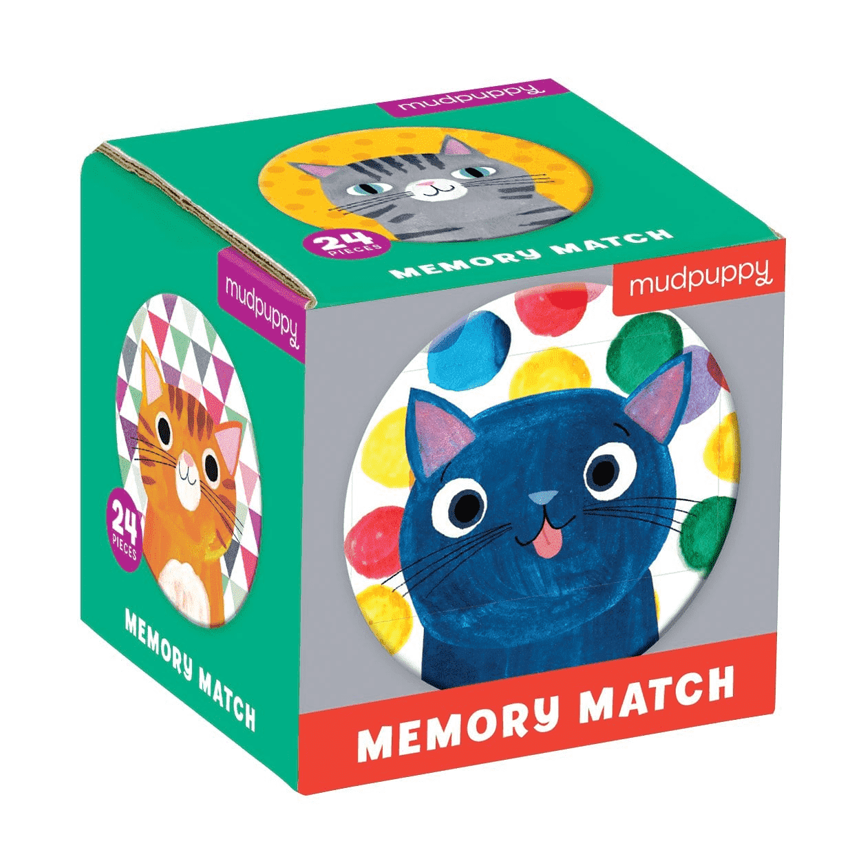 เกมจับคู่ภาพแบบพกพา ลายแมวเหมียว Cat's Meow Mini Memory Match Game แบรนด์ Mudpuppy